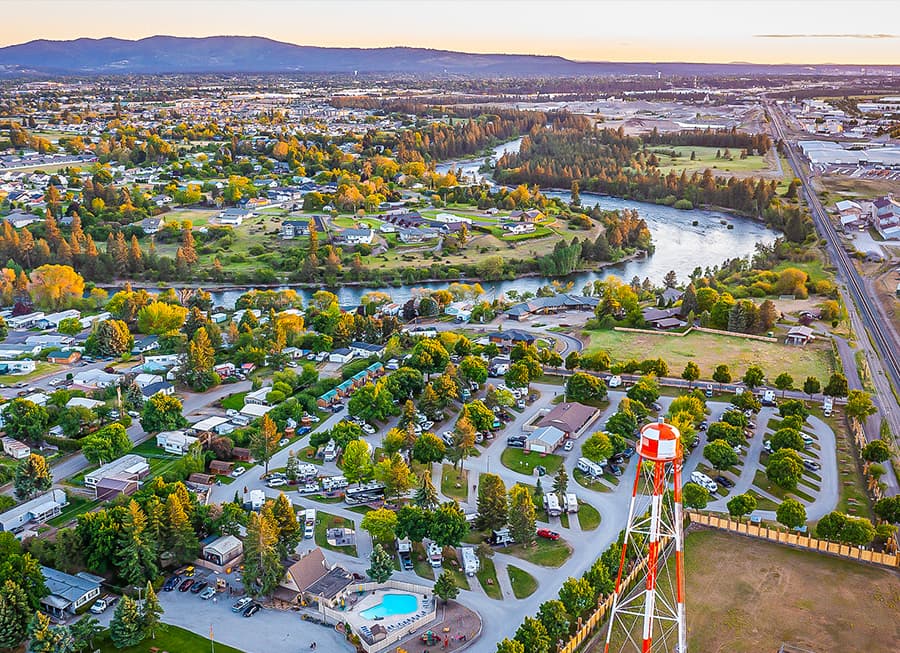 3.5 Star, 100-150 Site RV Park in Spokane, WA