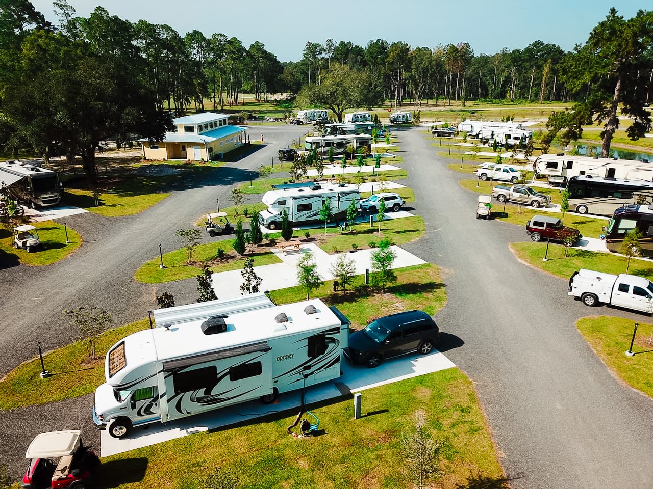4 Stars, 100+/- Sites RV Resort & Golf Course in Tallahassee-Lake City, FL
